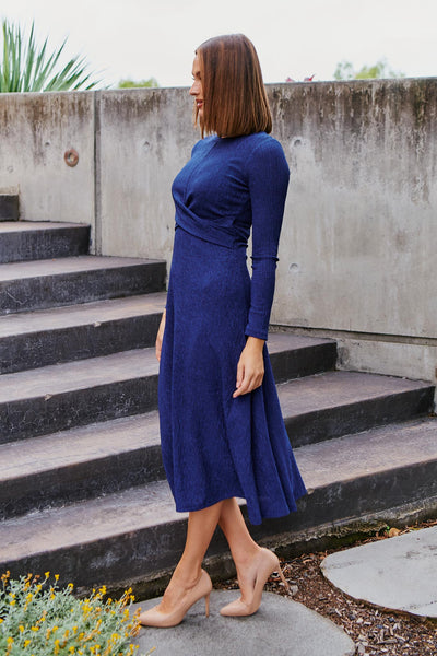 Zara Midi Dress - Cobalt Blue – minnie ...